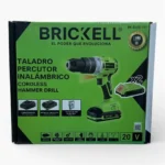 TALADRO INALÁMBRICO PERCUTOR (2 BATERIAS) 20V BRICKELL BK-ELEC-131