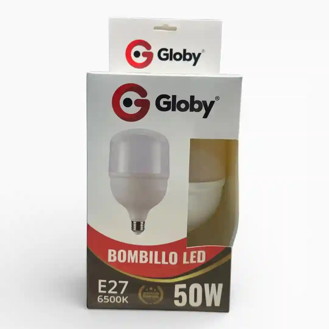 BOMBILLO GLOBY 50W-01 BOMBILLO GLOBY CILINDRO 50W - Imagen 1