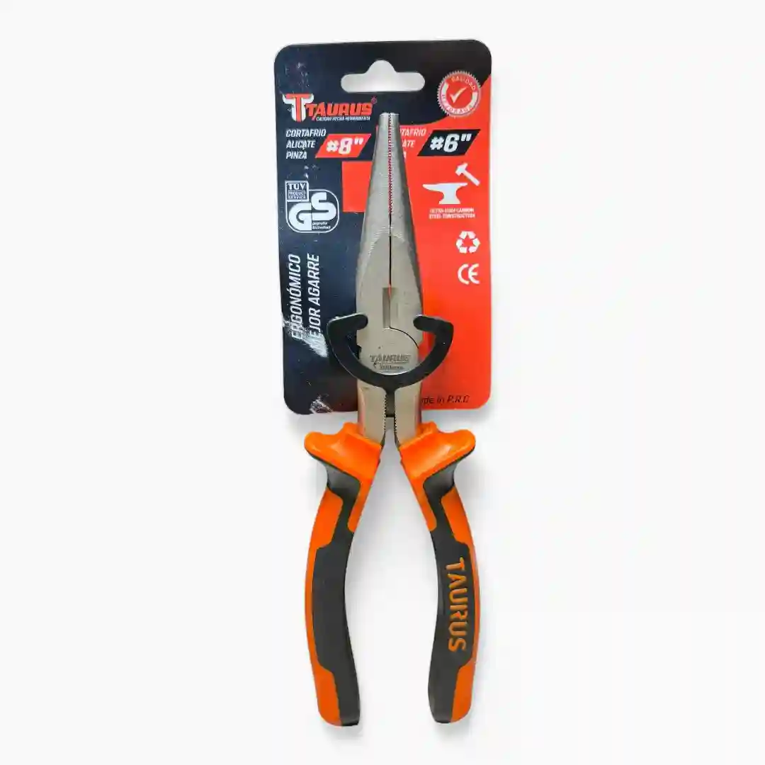 PINZA TAURUS MANGO NARANJA 8” TPZ132804-01 PINZA TAURUS MANGO NARANJA 8” TPZ132804 - Imagen 1