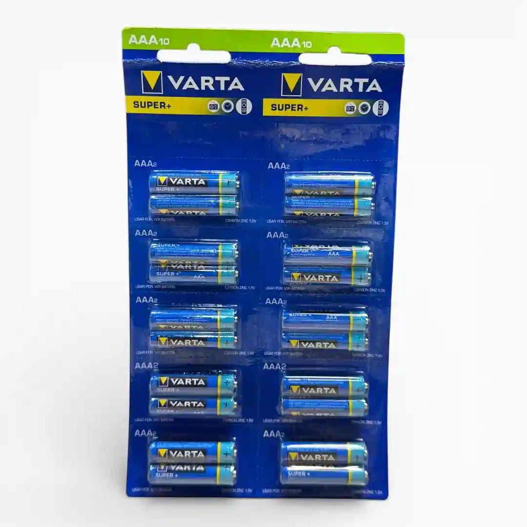 TIRA PILA AAA VARTA X20PCS-01 PILA VARTA AAA TIRA X20PCS - Imagen 1