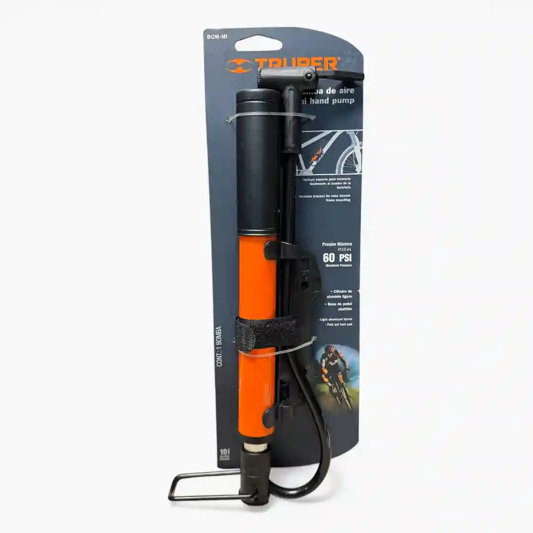 BOMBA PARA CICLA TRUPER NARANJA 13790-01 BOMBA PARA CICLA TRUPER NARANJA 13790 - Imagen 1