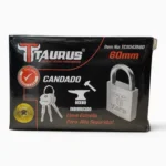 CANDADO CROMADO LLAVE ESTRELLA DE SEGURIDAD TAURUS 60MM TCX043560