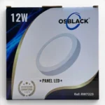PANEL SOBREPONER REDONDO OSBLACK 12W