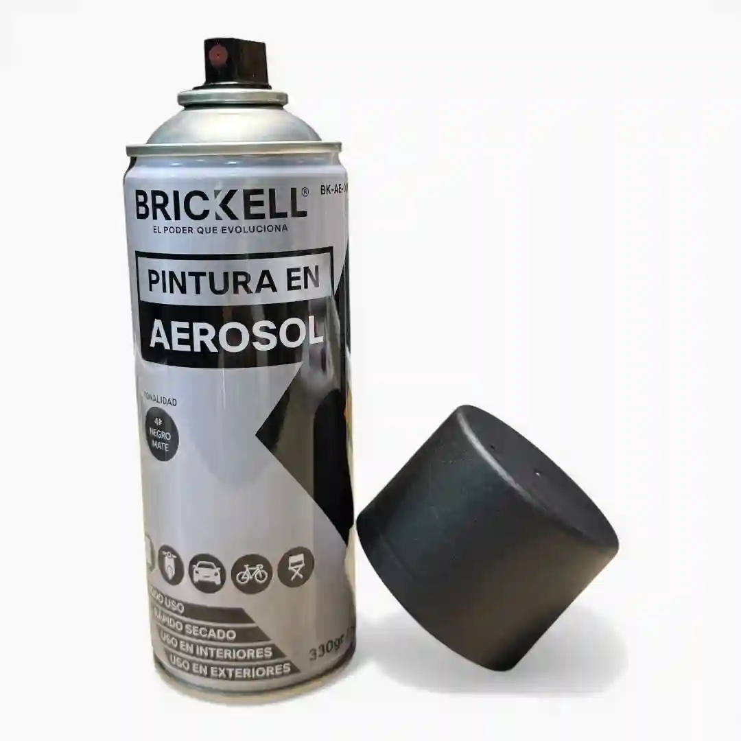 PINTURA BRICKELL NEGRO MATE BK-AE-001-01 PINTURA BRICKELL NEGRO MATE BK-AE-001 - Imagen 1