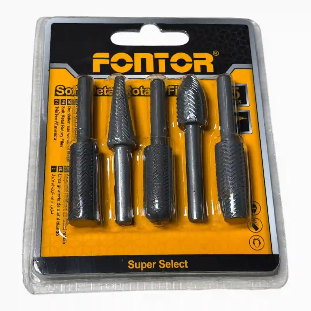 JUEGO DE FRESAS PARA METAL X 5PCS FONTOR 182098-01 JUEGO DE FRESAS PARA METAL X 5PCS FONTOR 182098 - Imagen 1