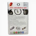 CANDADO DISCO MOTO NEGRO LK603 D631 - Imagen 2