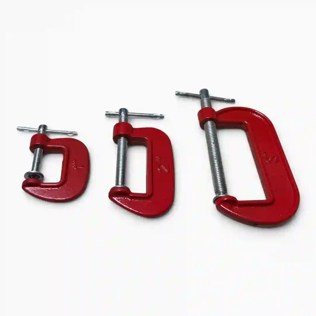 JUEGO DE PRENSA EN C X 3 PCS C- CLAMP D658-01 JUEGO DE PRENSA EN C X 3 PCS C-CLAMP D658 - Imagen 1