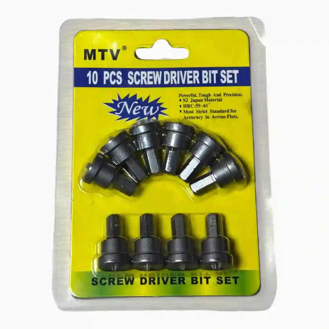 JUEGO DE PUNTAS TOPÉ PARA DRYWALL 10PCS MTV-01 JUEGO DE PUNTAS TOPE PARA DRYWALL 10PCS MTV - Imagen 1