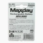 PILA RECARGABLE MAXDAY AAA DR3387 - Imagen 2